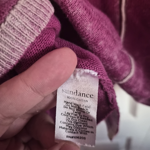 Sundance Catalog Relaxed Cece Washed Style V-neck Tunic Sweater Top Size XS - Picture 9 of 9